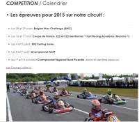 Calendrier des Courses 2015 à Ostricourt